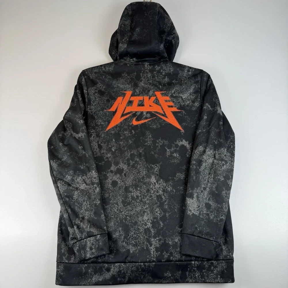 Nike Therma-Fit‎ Story Pack Full Zip Hoodie Black Grey Size M